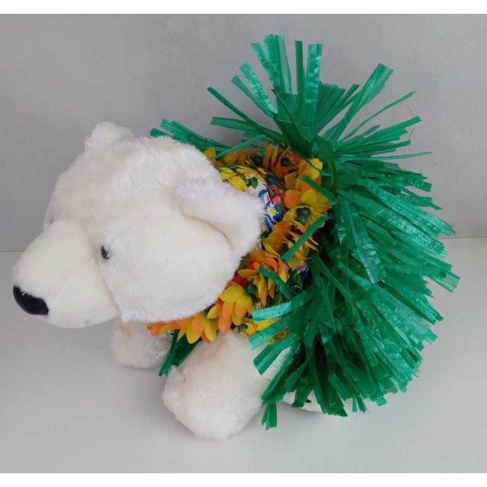 Build A Bear 16” World Wildlife WWF White Polar Bear in tutoo